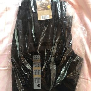 Carhartt loose original fit washed duck work Dungaree flannel lined pant